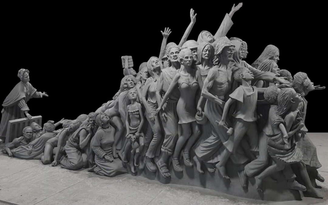 Pope Francis to bless new anti-human trafficking sculpture by Tim Schmalz