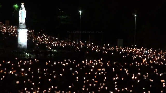 Torchlight Procession in Lourdes
